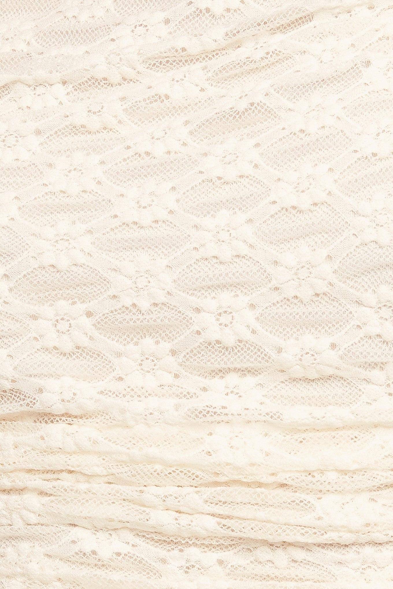 MODERN FUNCTION STRETCH KNIT LACE TOP Flying Tomato