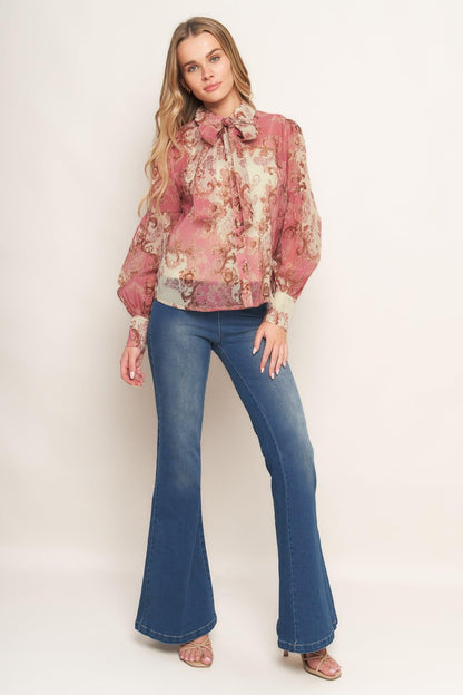 ROCOCO ROSE WOVEN TOP Flying Tomato