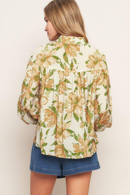 WILDFLOWER BREEZE WOVEN TOP Flying Tomato
