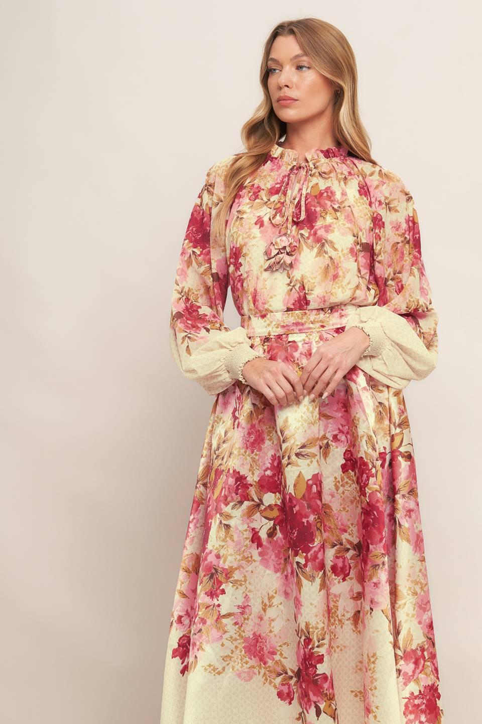 BLOSSOM DREAM BALLERINA WOVEN TOP Flying Tomato