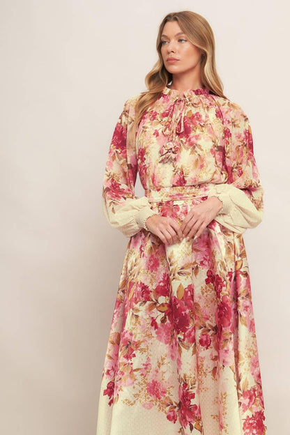 BLOSSOM DREAM BALLERINA WOVEN TOP Flying Tomato
