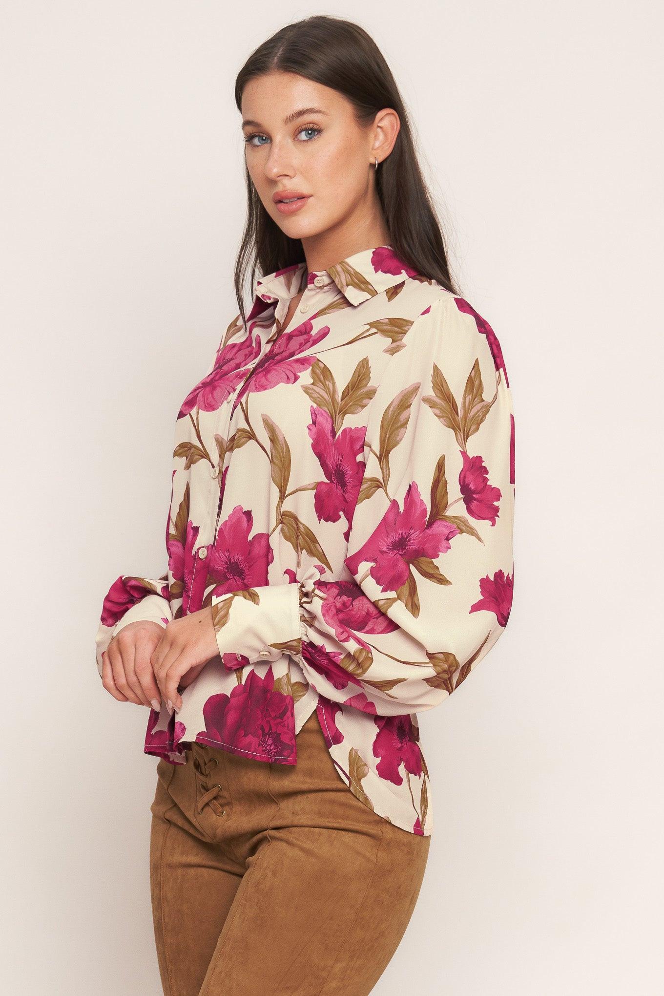 ROSEWOOD RETRO WOVEN TOP Flying Tomato