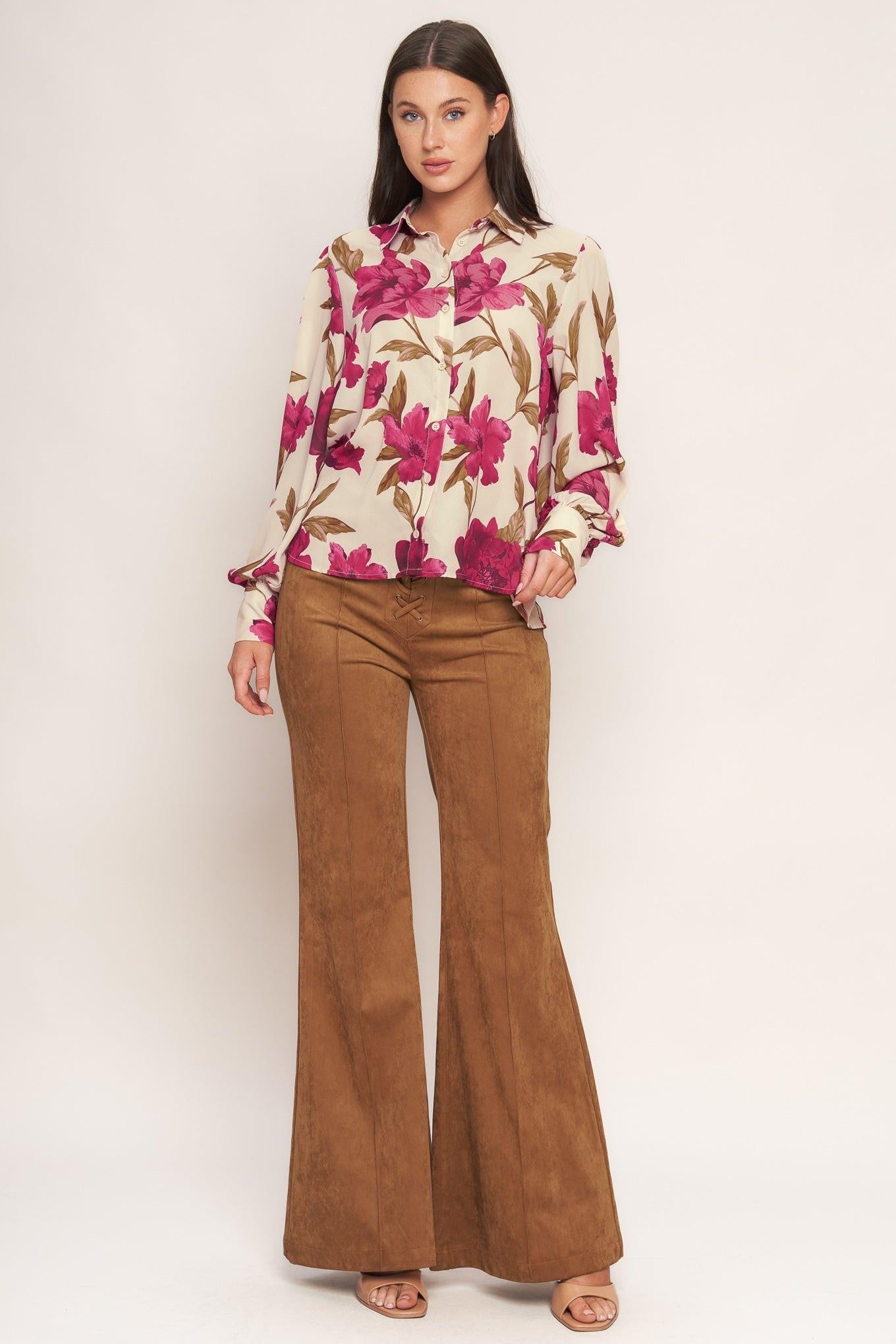 ROSEWOOD RETRO WOVEN TOP Flying Tomato