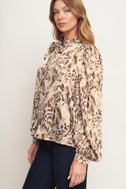WILD CHIC CREAM WOVEN TOP Flying Tomato