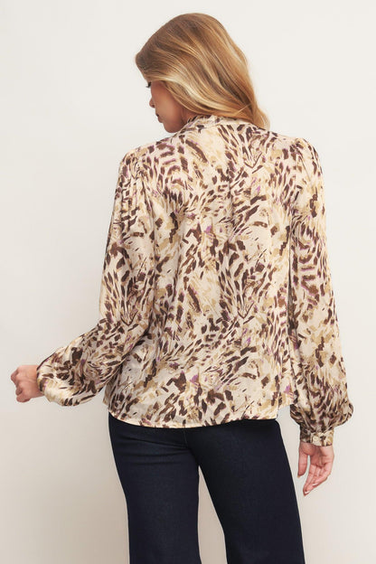 WILD CHIC CREAM WOVEN TOP Flying Tomato