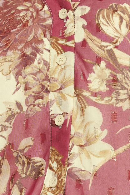 CHATEAU FLORAL WOVEN TOP Flying Tomato