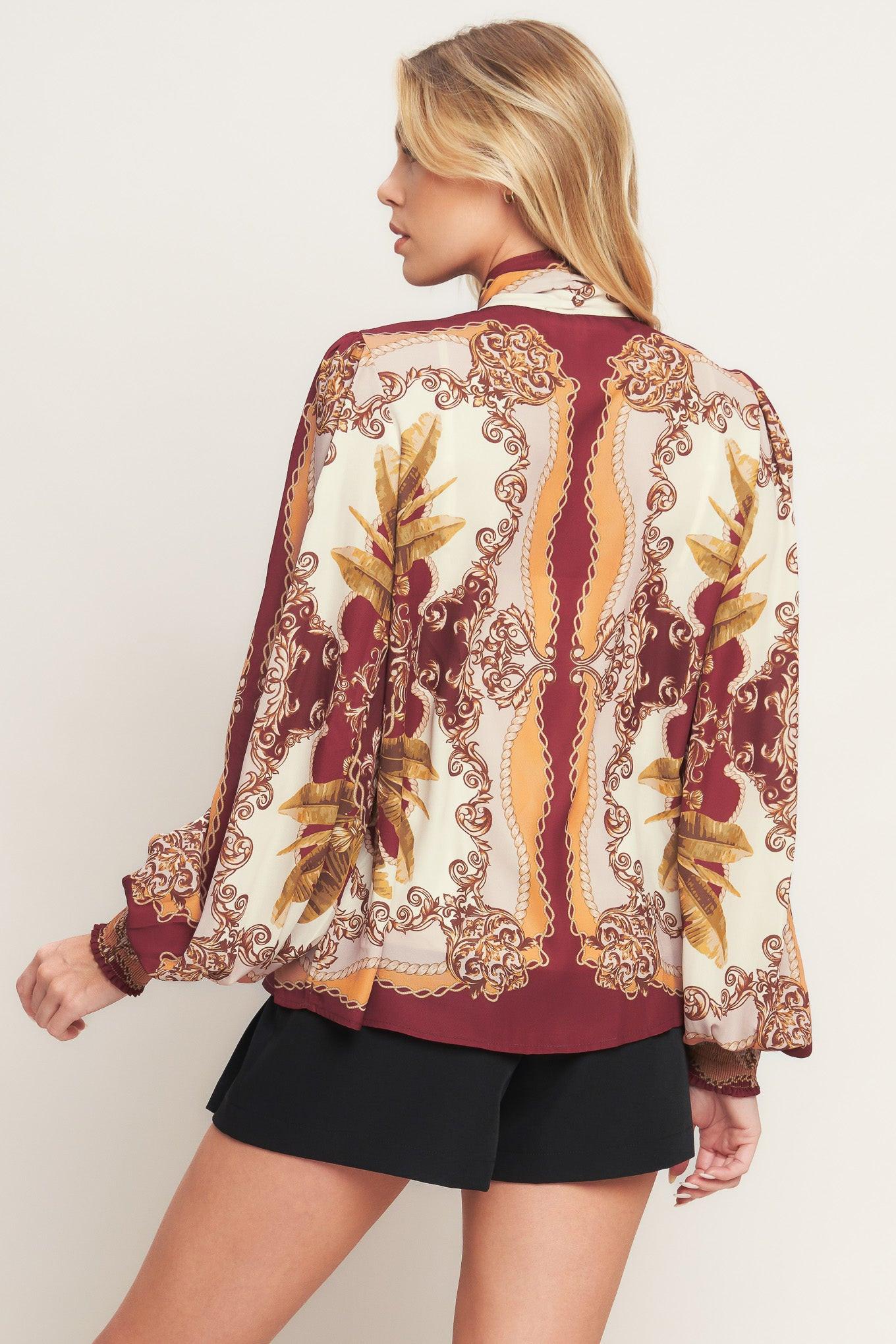 RENAISSANCE DREAM WOVEN TOP Flying Tomato