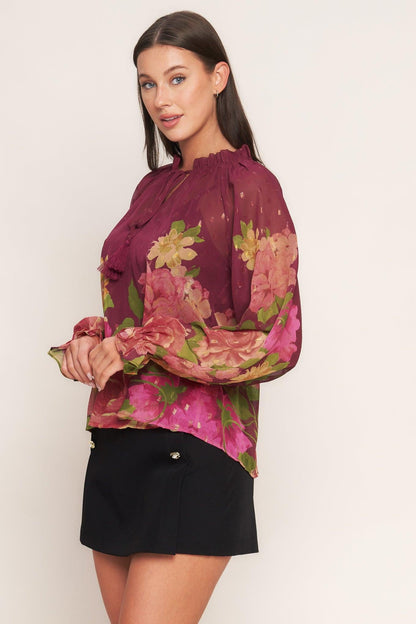 FLORA ROMANTICA WOVEN TOP Flying Tomato