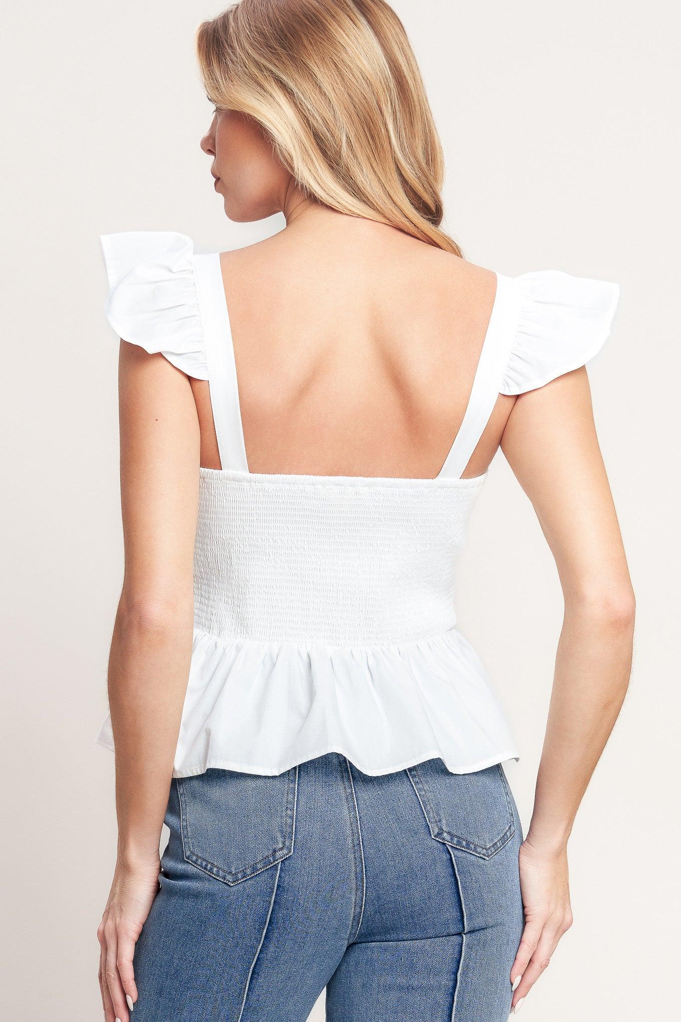 SWEETEST MOMENT WOVEN TOP Flying Tomato