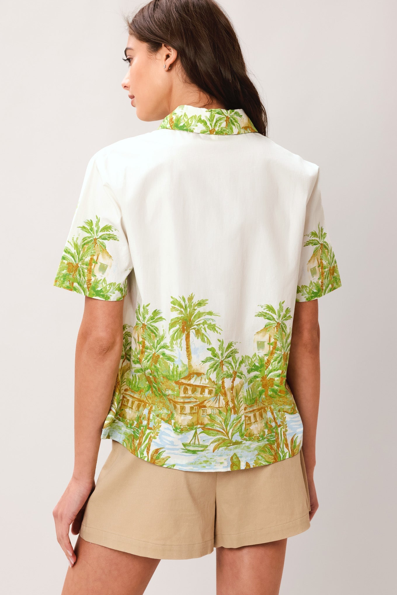 PALM CURRENT WOVEN TOP Flying Tomato
