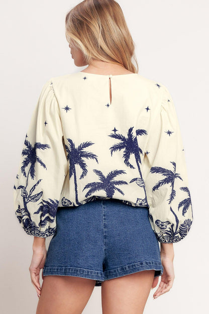 BOHO CONSTELLATION  WOVEN TOP Flying Tomato
