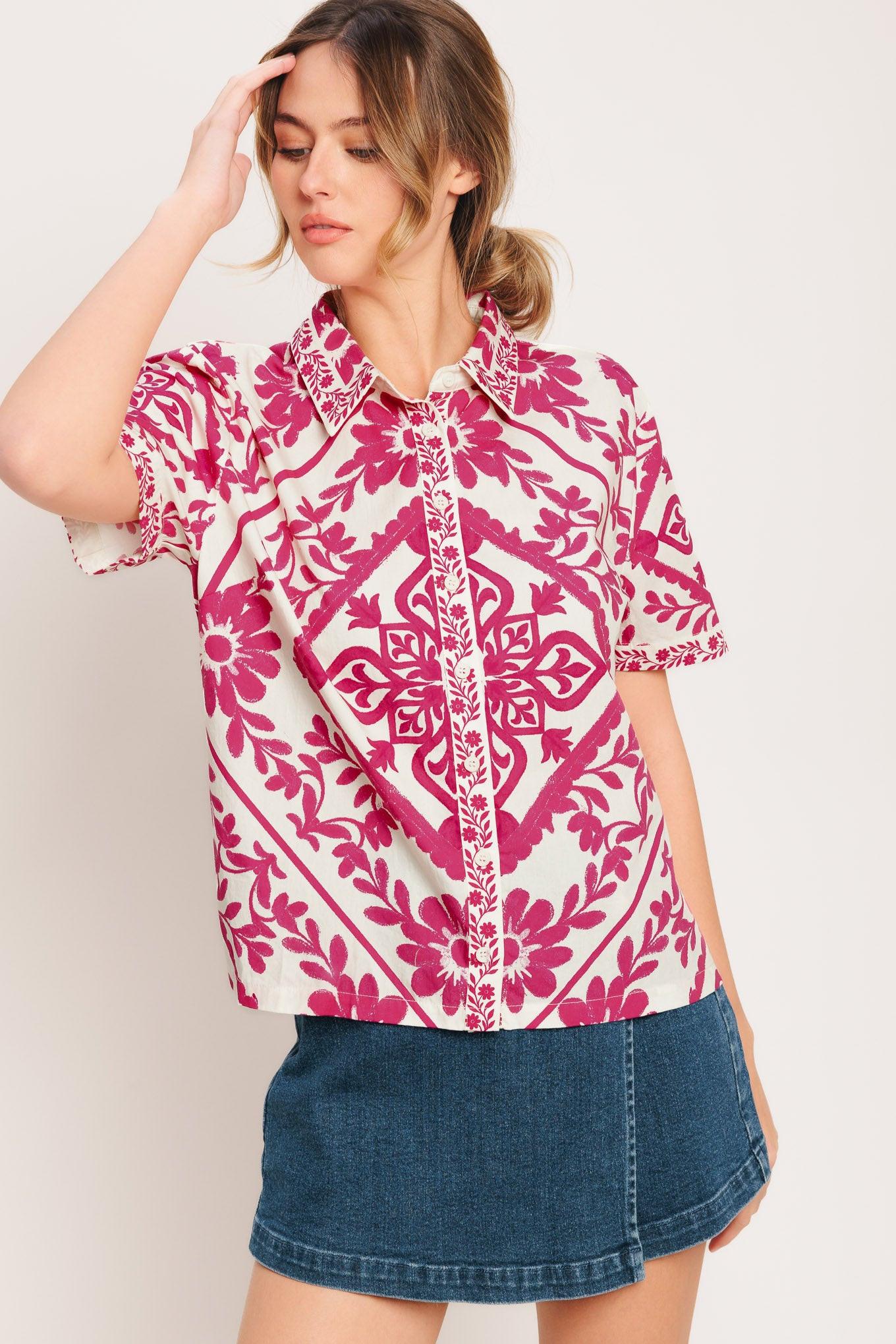 WEEKDAY WRAP WOVEN TOP Flying Tomato