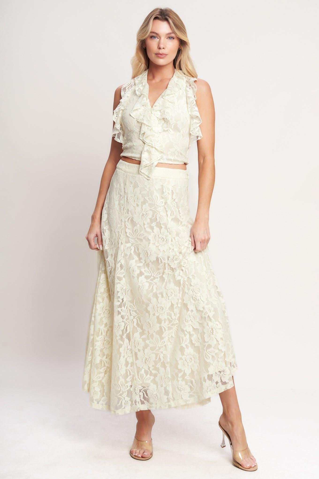 BALLET MUSE WOVEN LACE TOP Flying Tomato