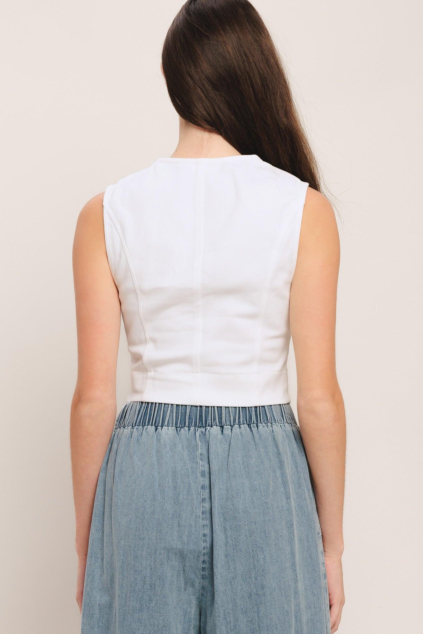 EASY WEAR WESTERN WOVEN TOP Flying Tomato
