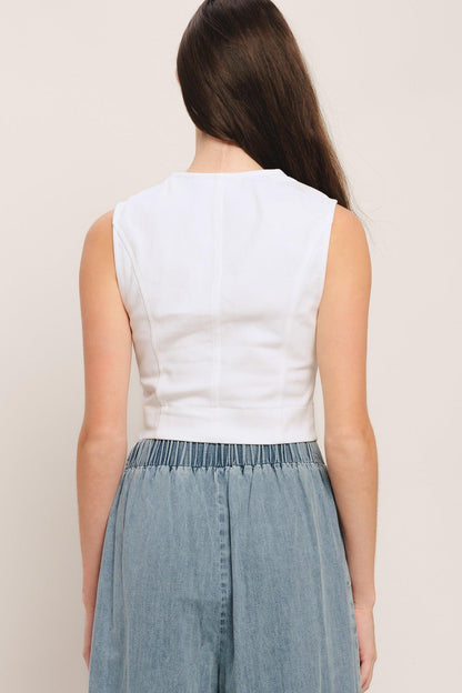 EASY WEAR WESTERN WOVEN TOP Flying Tomato