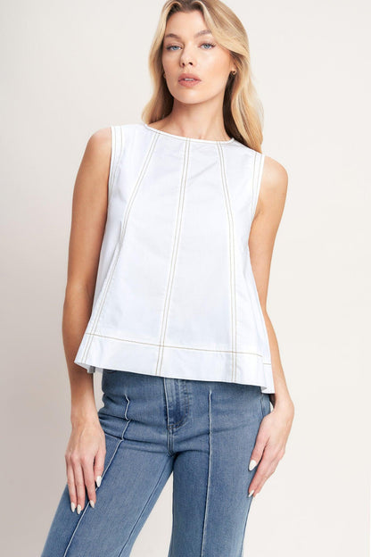 YOU CAN’T MISS WOVEN TOP Flying Tomato