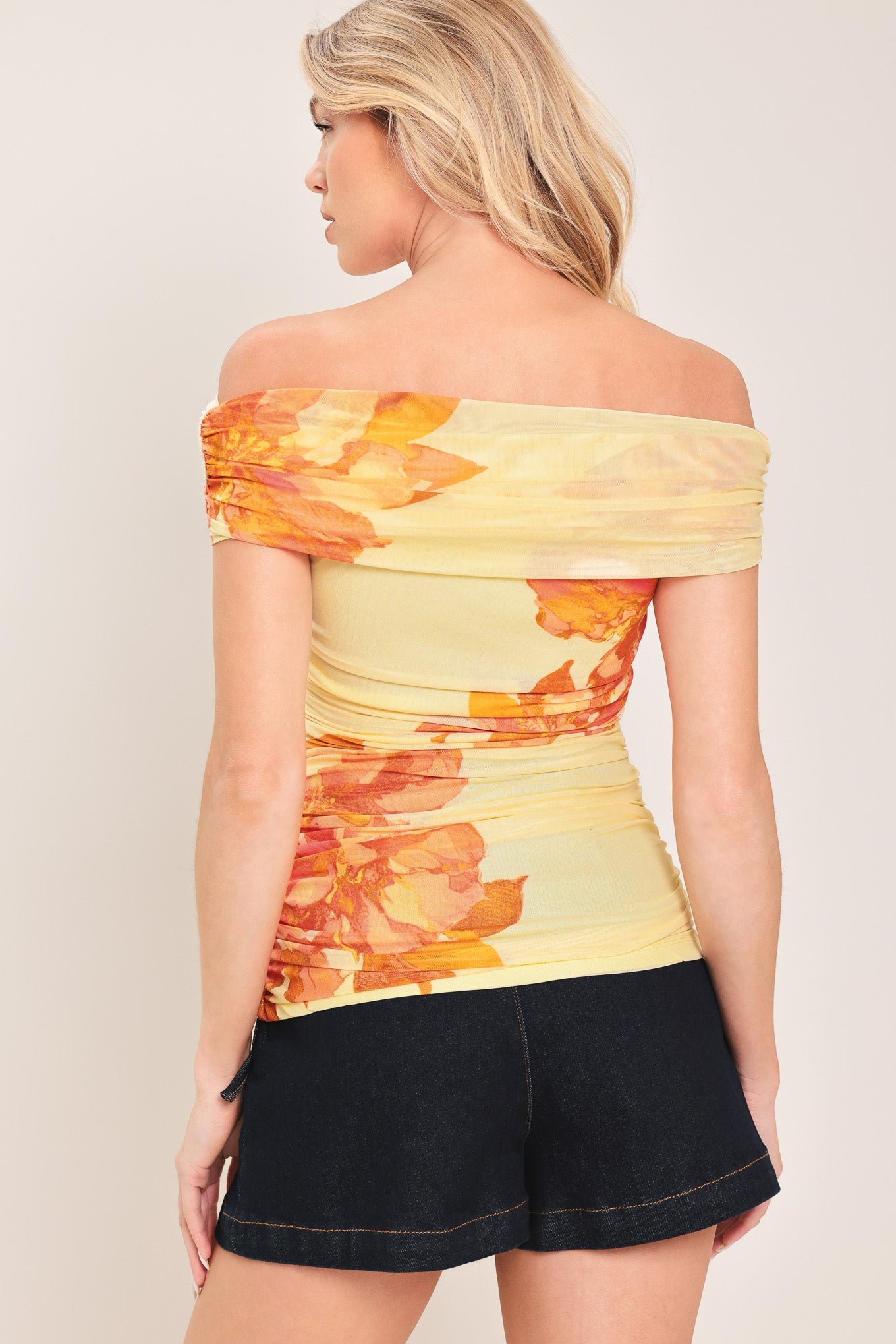 GOLDEN HOUR POWER MESH TOP Flying Tomato
