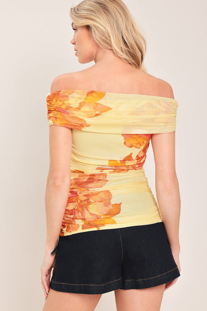 GOLDEN HOUR POWER MESH TOP Flying Tomato