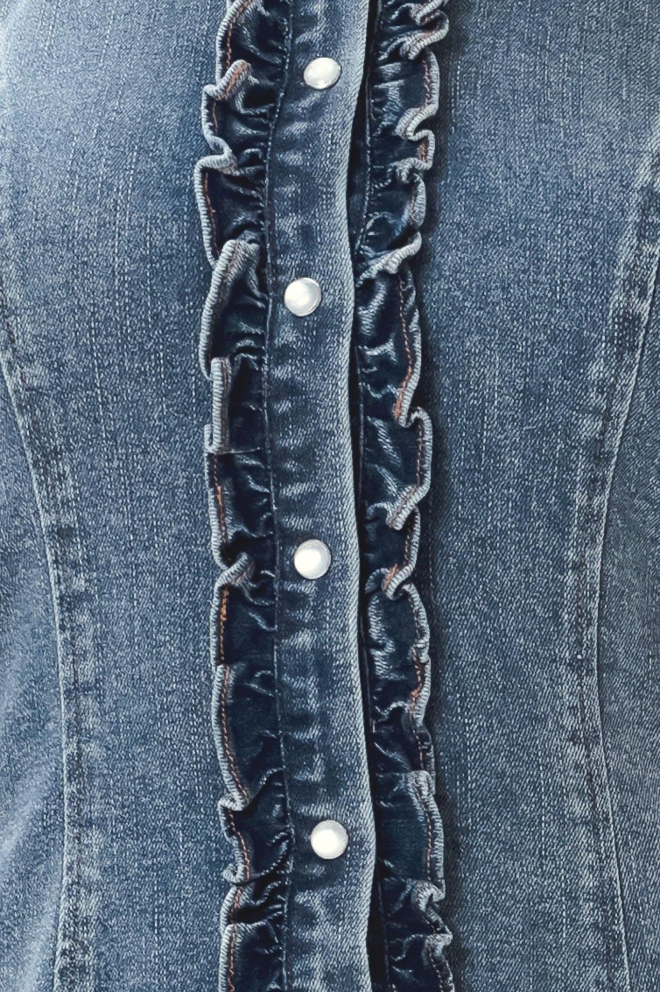 INDIGO BABE DENIM TOP Flying Tomato