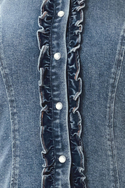 INDIGO BABE DENIM TOP Flying Tomato