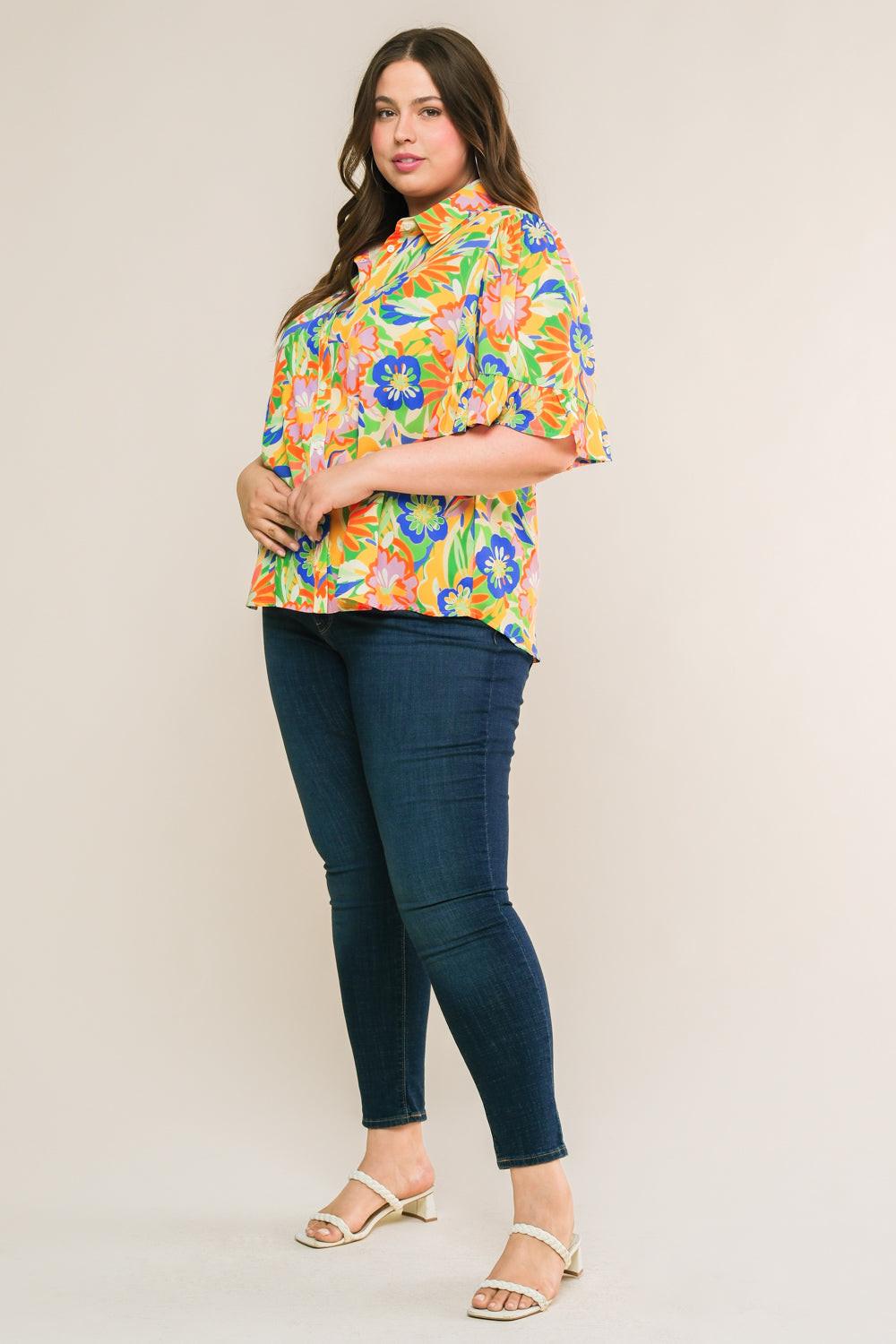 READY TO GET AWAY WOVEN TOP Flying Tomato