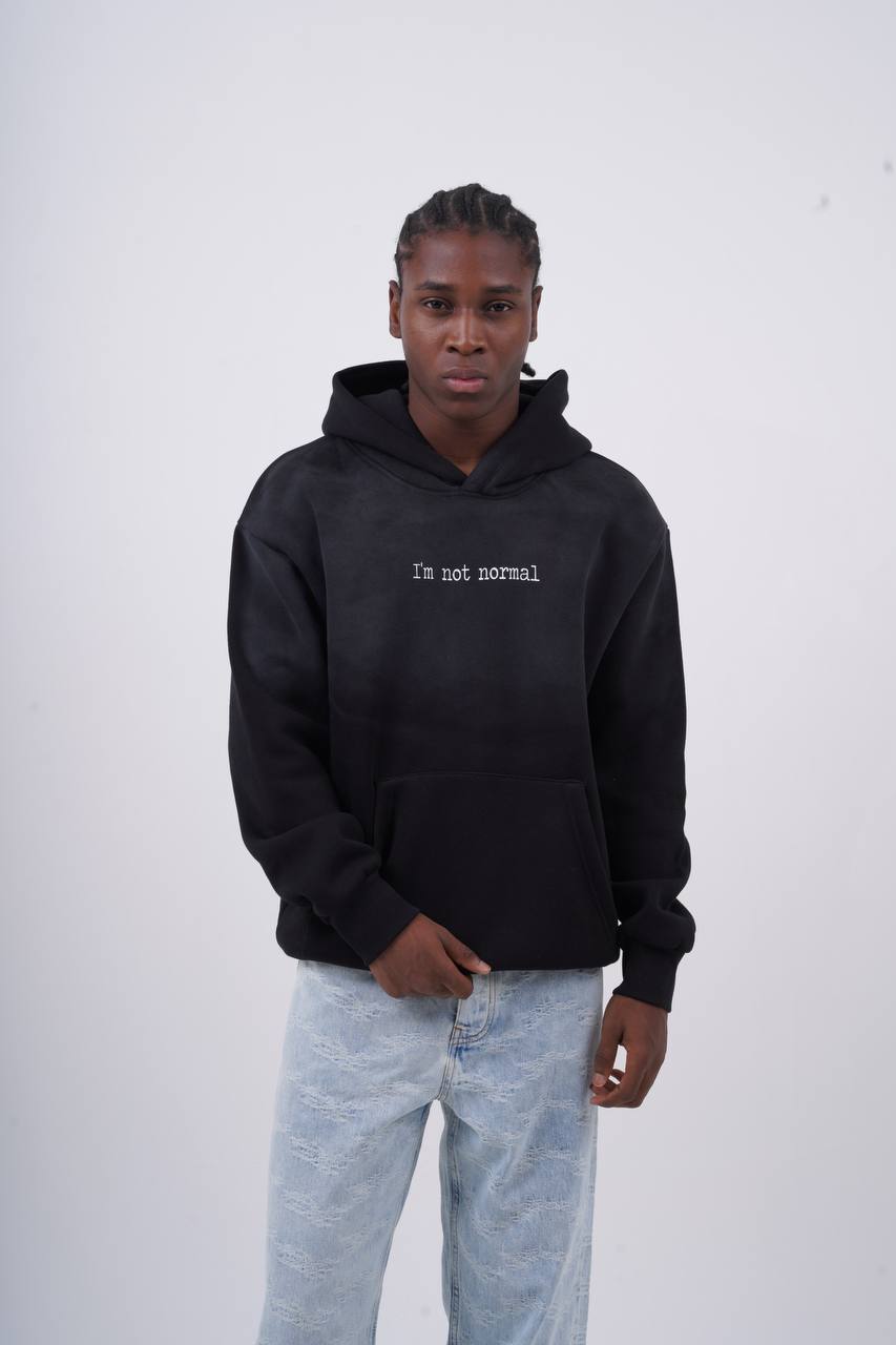 "I'm Not Normal" Graphic Hoodie Withinblack
