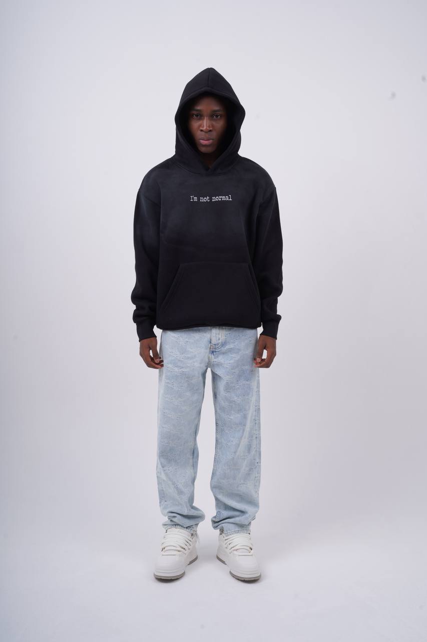 "I'm Not Normal" Graphic Hoodie Withinblack