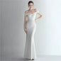 Slim-fit Off-shoulder Long Dress for Women