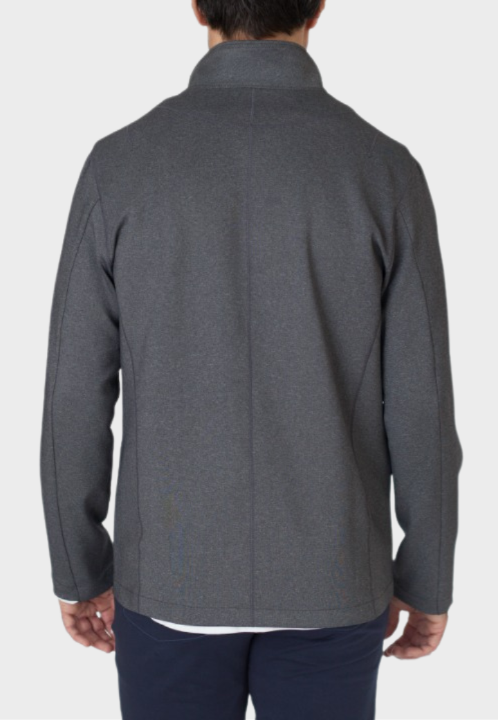 In-Flight Stretch Blazer - Charcoal Gray Buki
