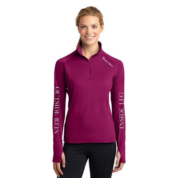 Inside Leg Outside Rein Baselayer: Boysenberry Horseplay Apparel