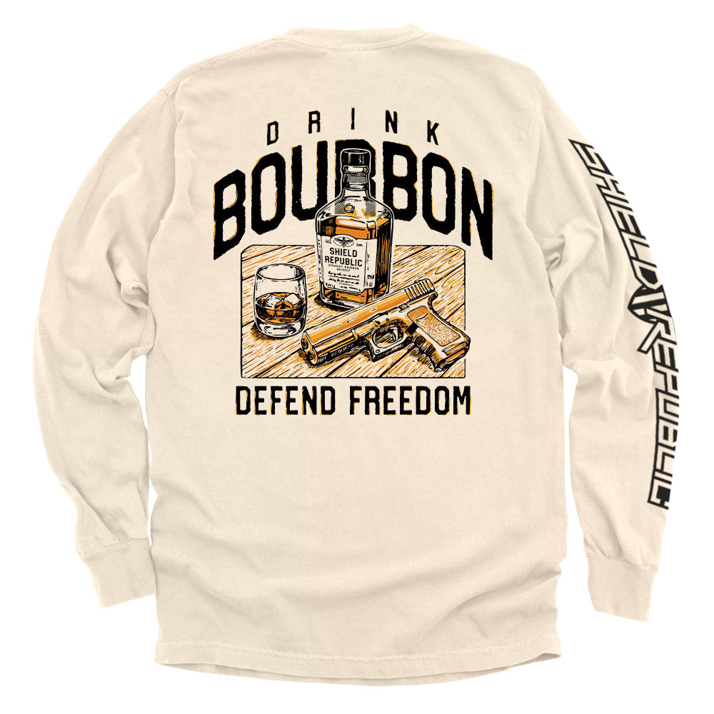 Drink Bourbon Defend Freedom Shield Republic