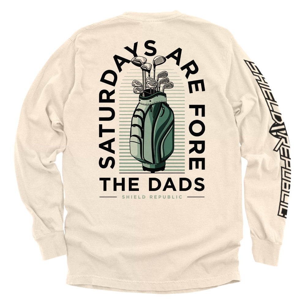 Saturdays Are For The Dads Golf Green Shield Republic