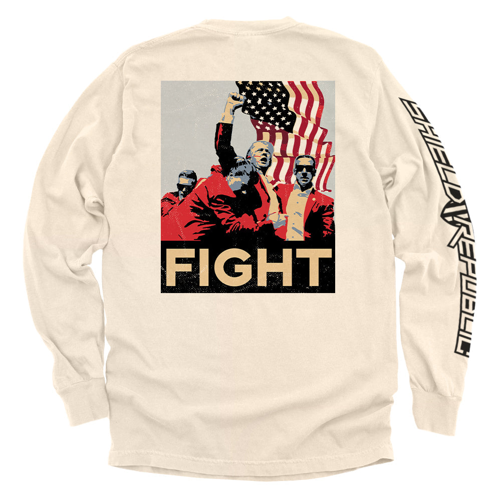 Trump Fight Poster Shield Republic