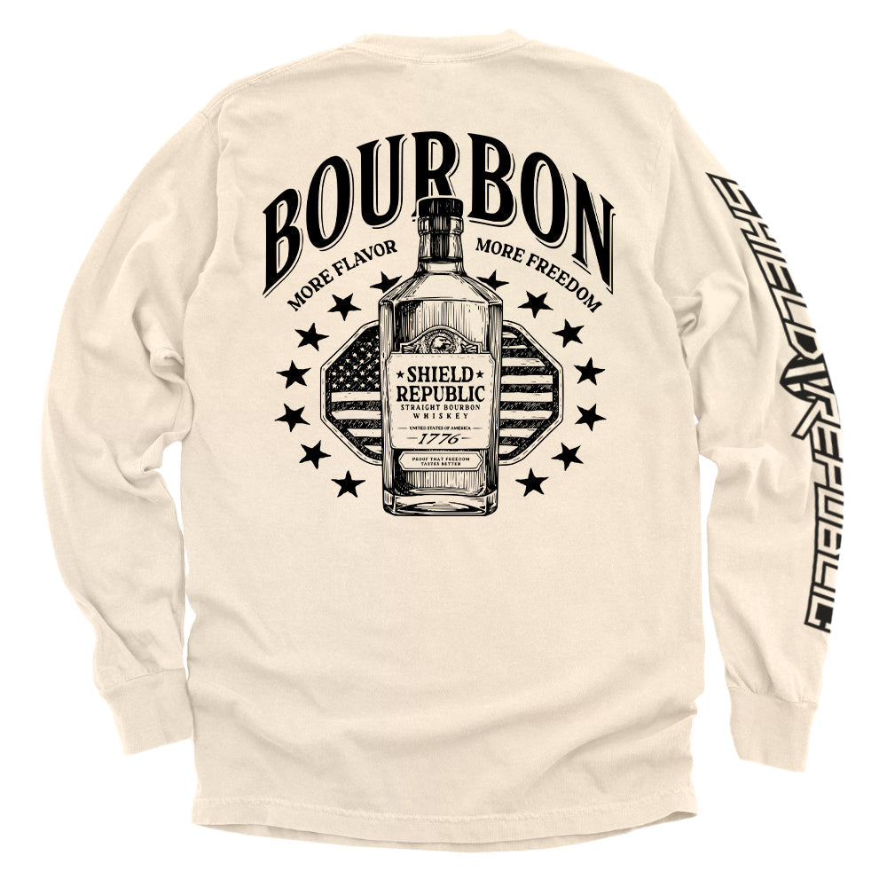 Bourbon More Flavor More Freedom Shield Republic
