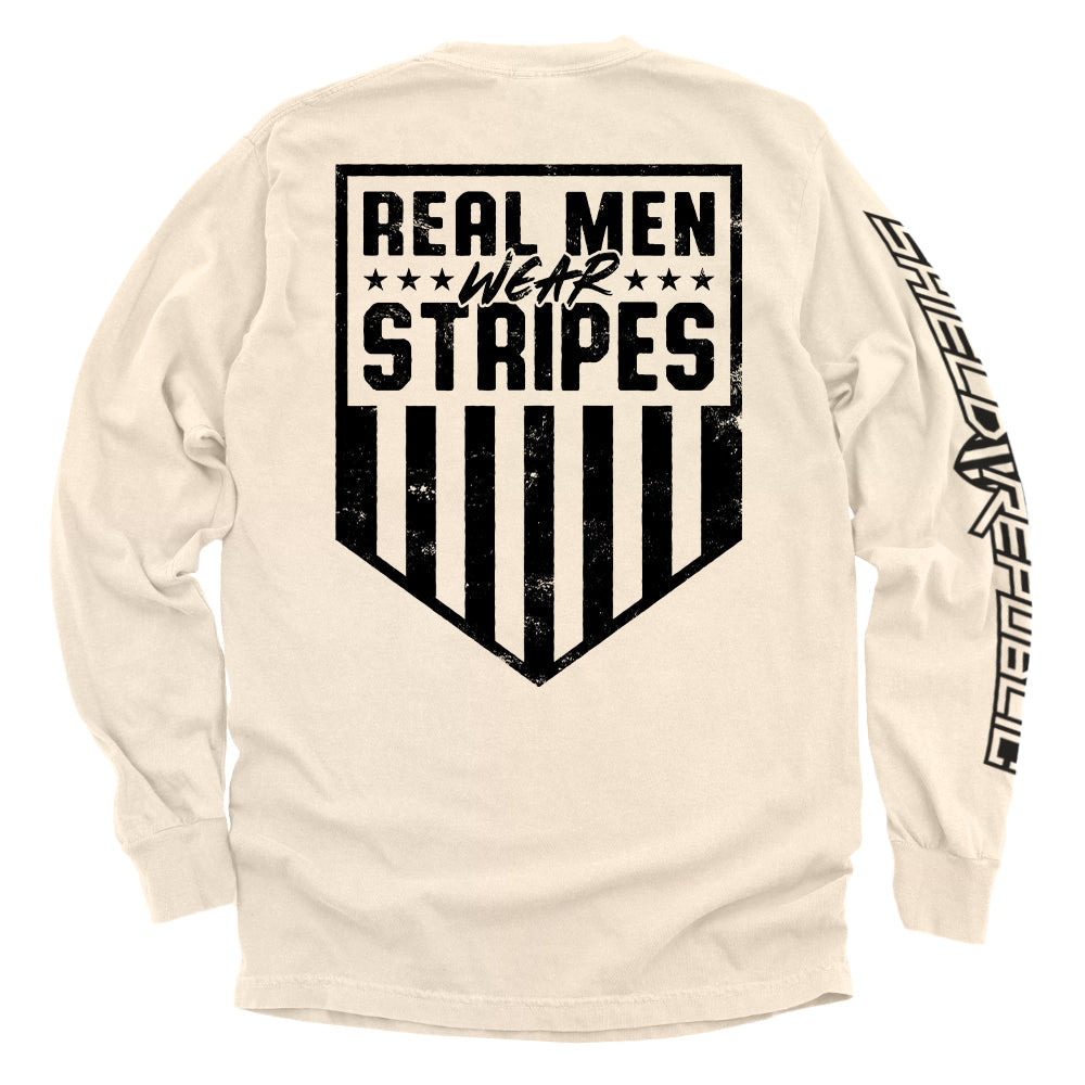 Real Men Wear Stripes (Back Print) Shield Republic