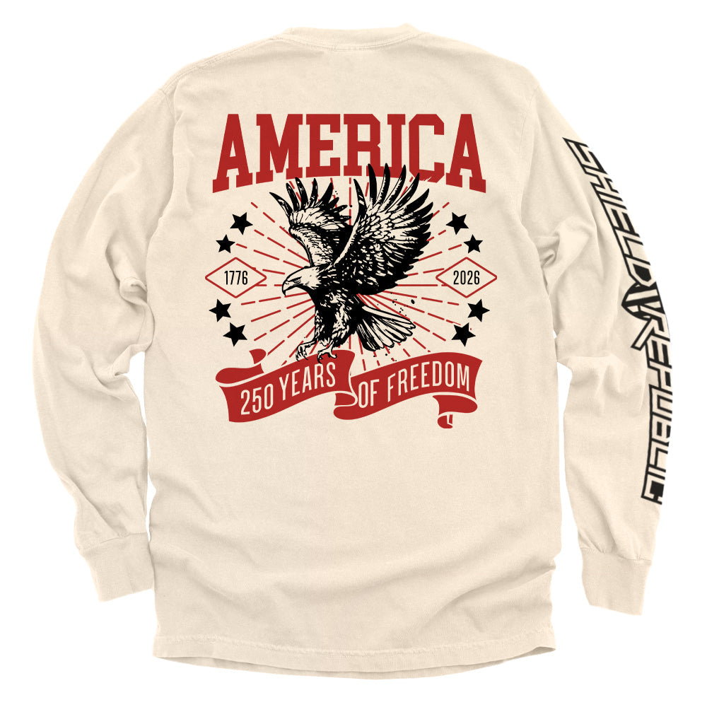 America 250 Years of Freedom Shield Republic