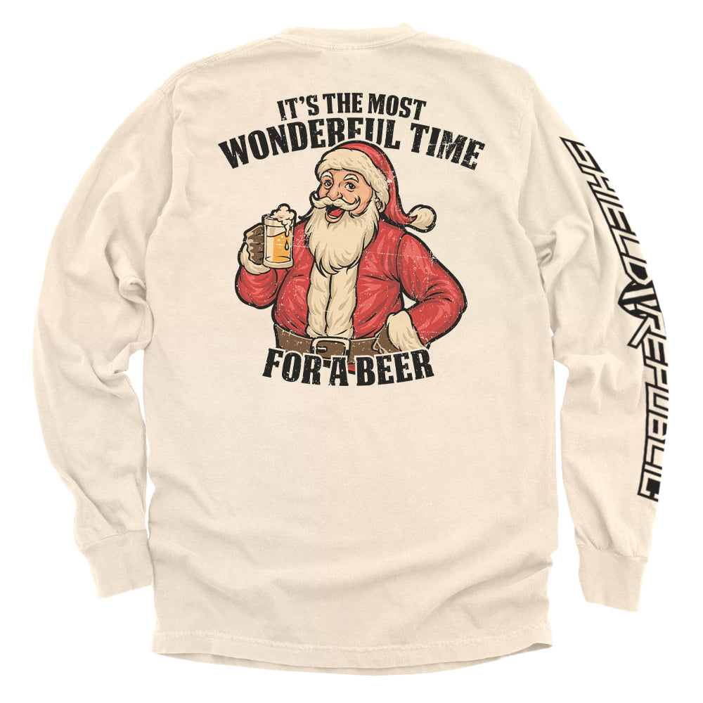 Most Wonderful Time For A Beer Shield Republic