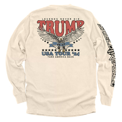 Legends Never Die Trump USA Tour 2024 Shield Republic