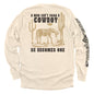 A Man Isn't Born A Cowboy Shield Republic