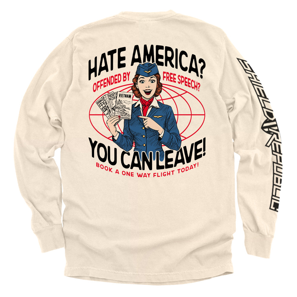Hate America Offended By Free Speech You can Leave Shield Republic
