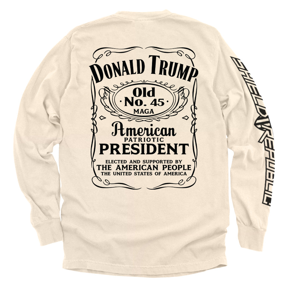 Donald Trump Old No. 45 Label Shield Republic