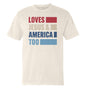 Loves Jesus & America Too Bold (Front) Shield Republic