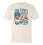 She Loves Jesus And America Too (Front) Shield Republic