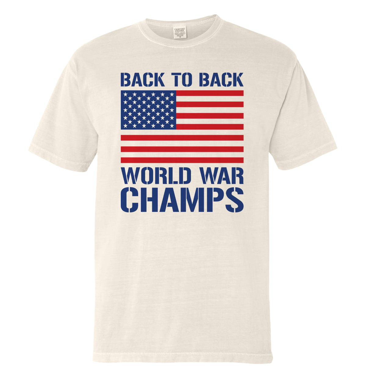 Back to Back World War Champs (Front) Shield Republic