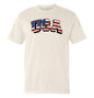 USA Flag Lettering (Front) Shield Republic