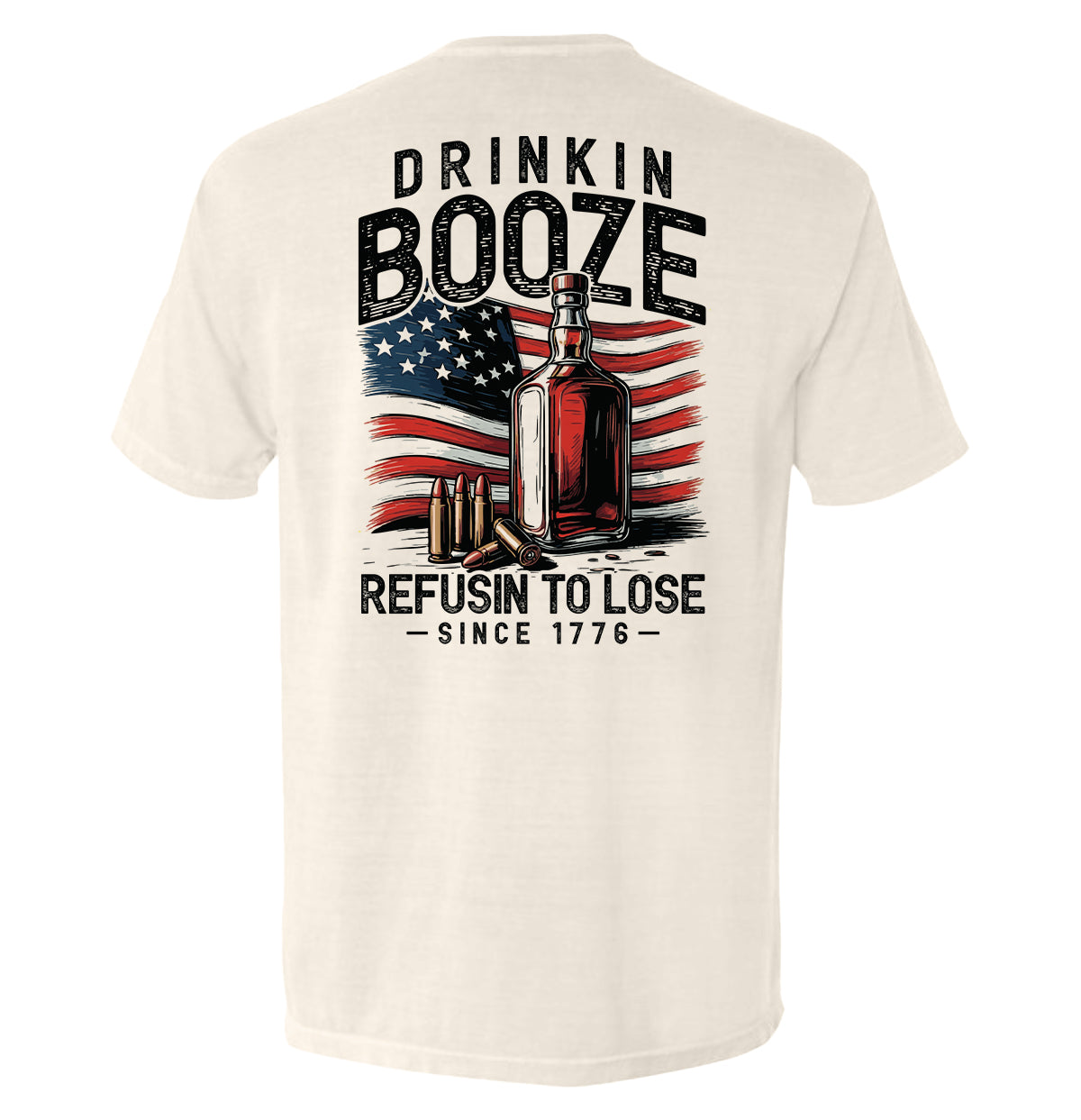 Drinkin' Booze Refusin' To Lose Shield Republic