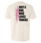 Just A Girl Who Loves Trucks Shield Republic