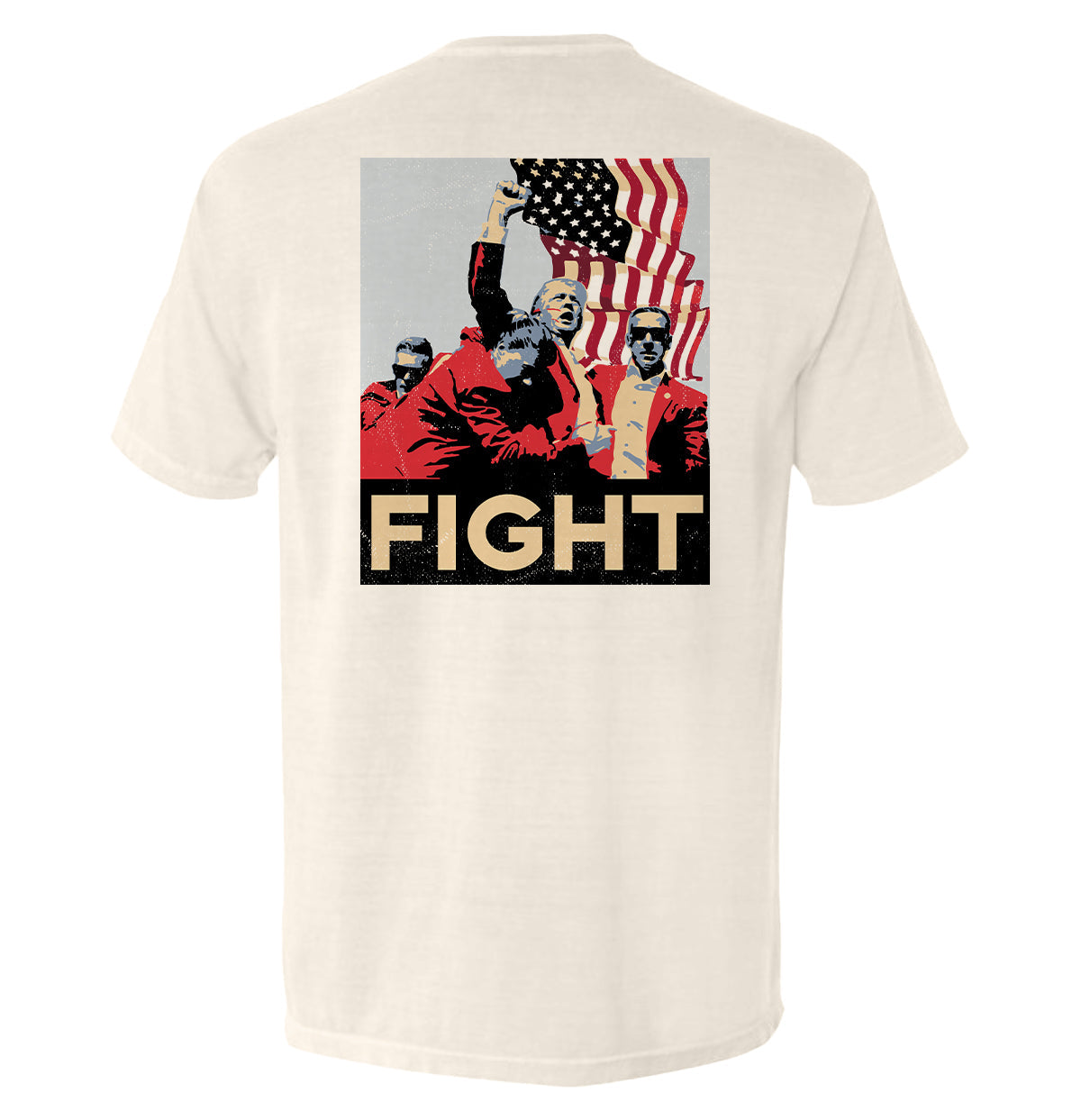 Trump Fight Poster Shield Republic