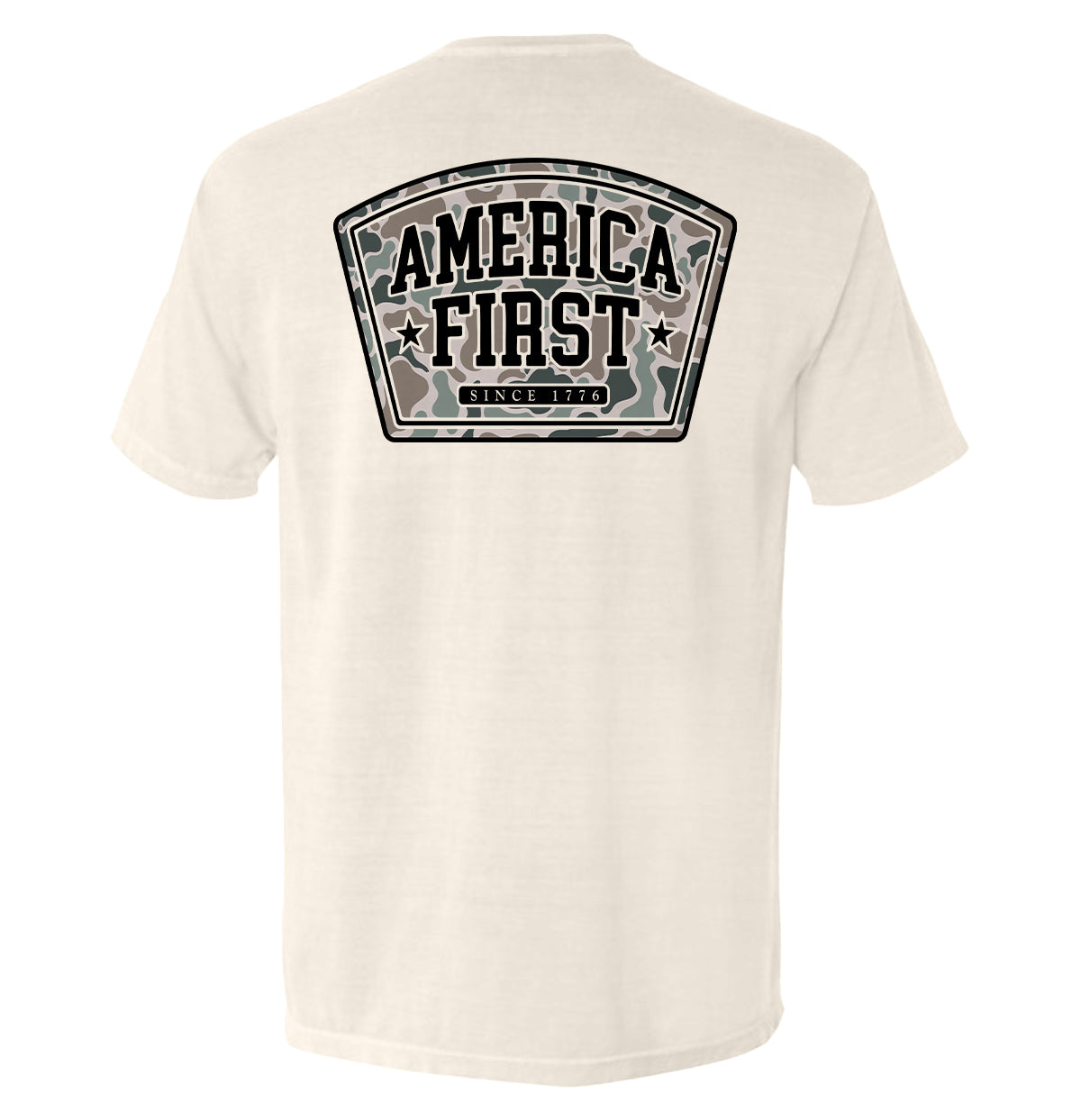 America First Duck Camo Shield Republic