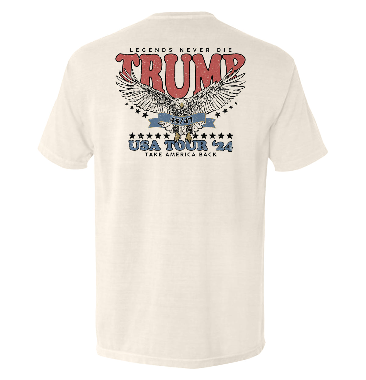 Legends Never Die Trump USA Tour 2024 Shield Republic